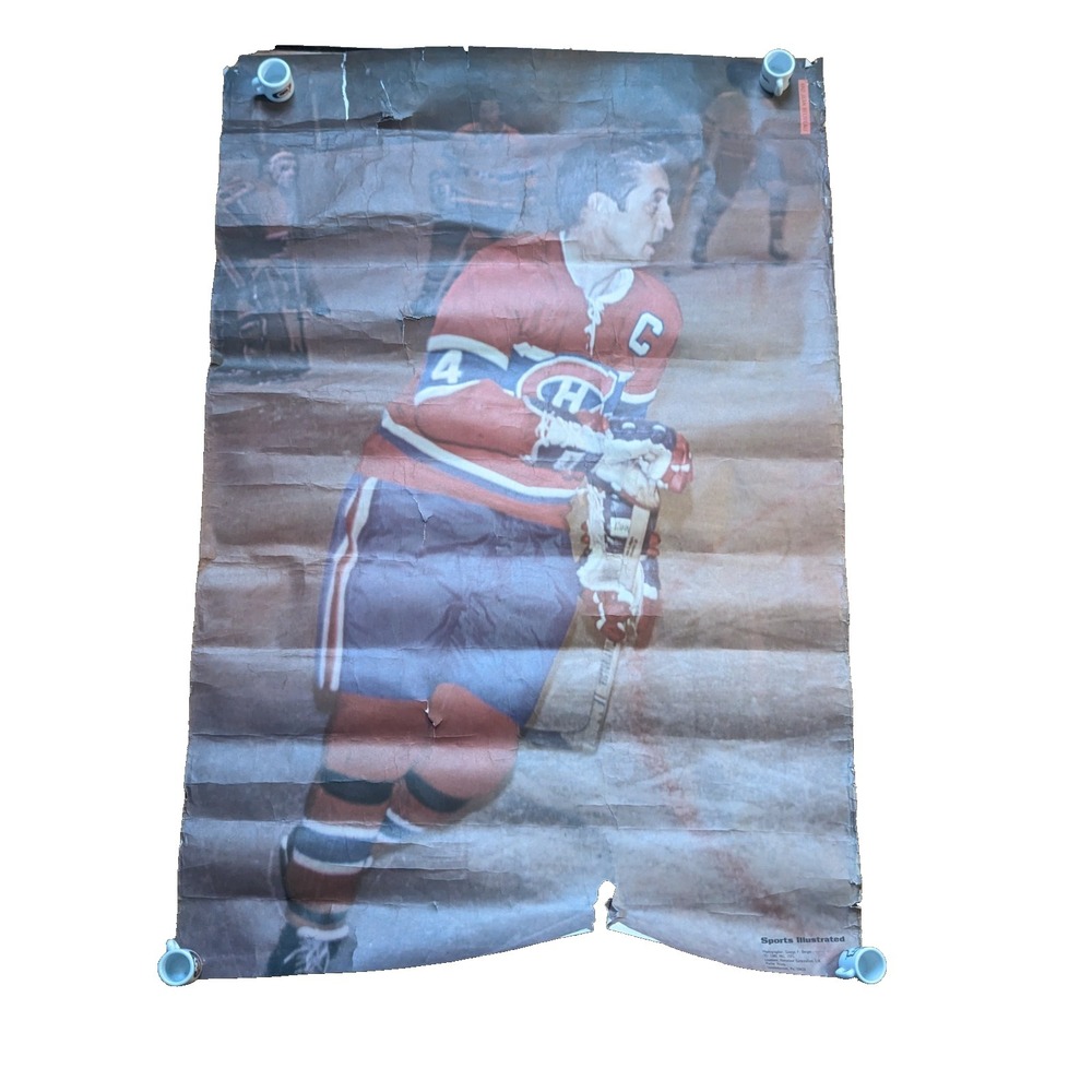 1970 Sports Illustrated Jean Beliveau Montreal‎ Canadians  Poster 21" X 29"